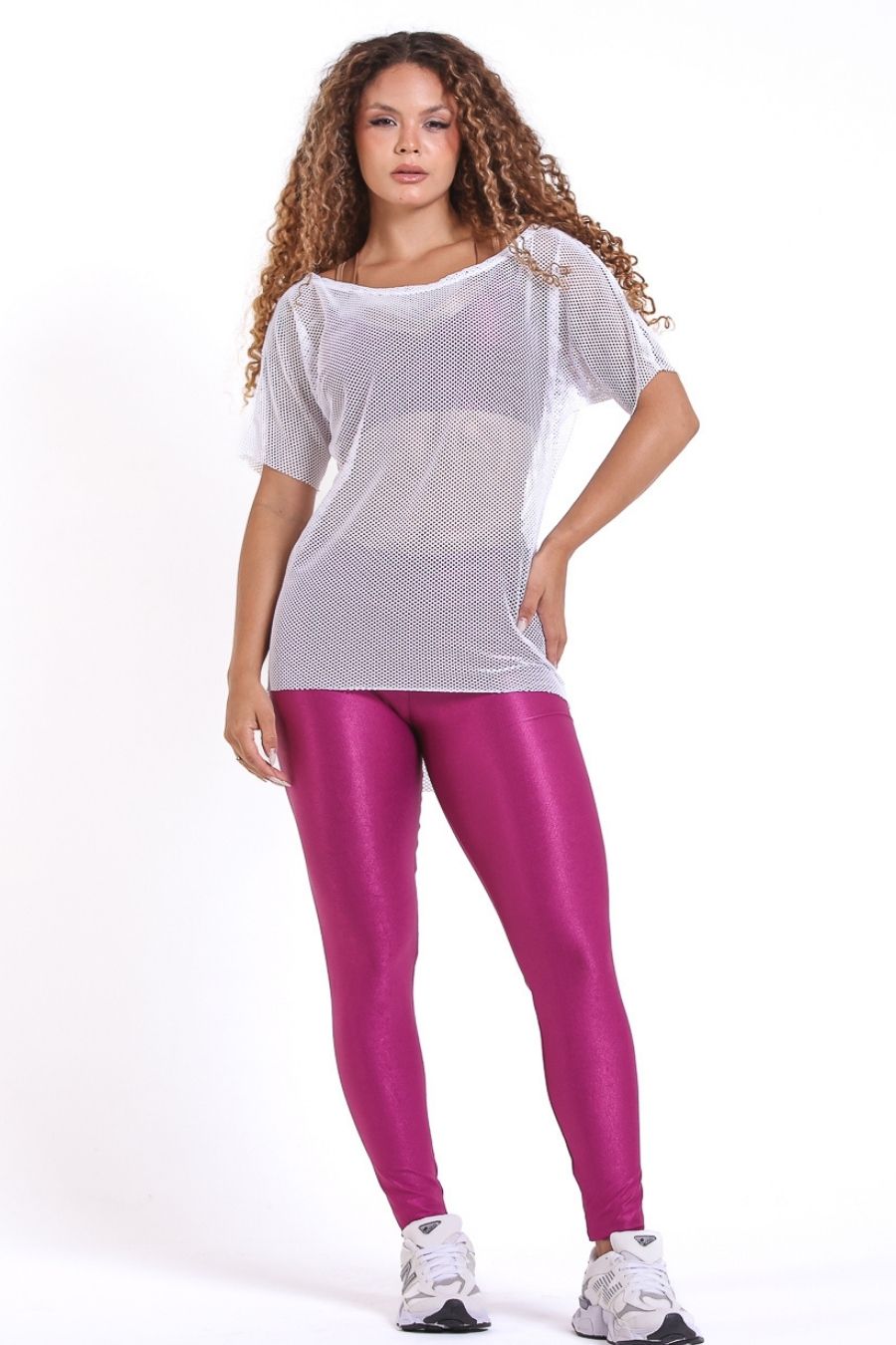 Blusa Fitness de Telinha Branco