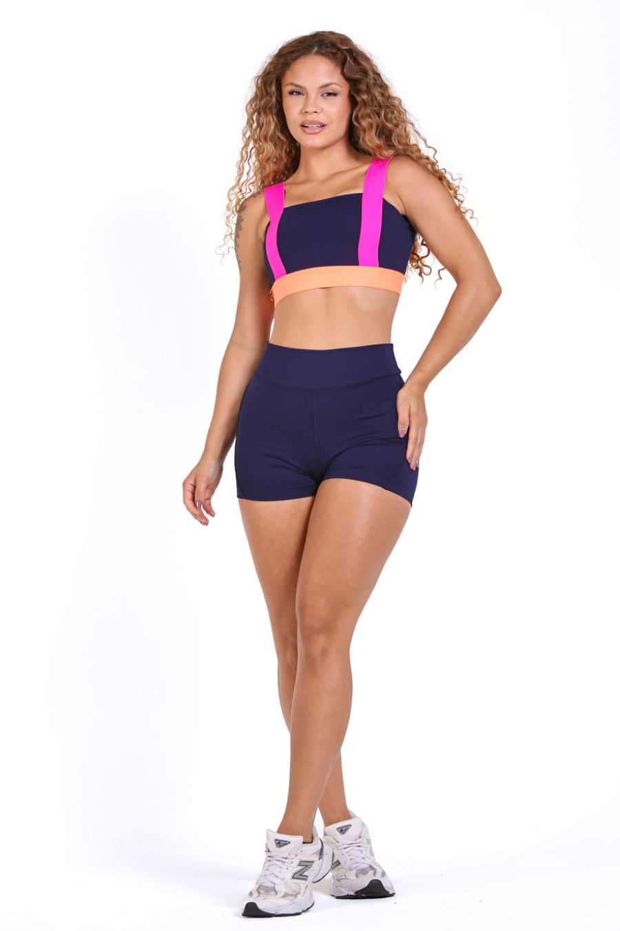 Conjunto Poliamida Short e TOP com Elastico Isis